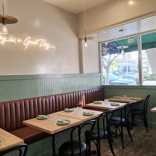 interior, sushi and sashimi