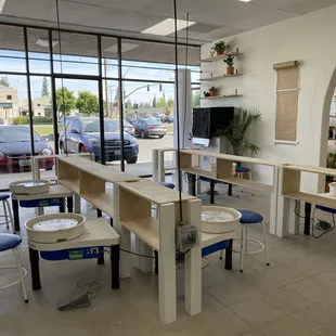 our Potters wheel room