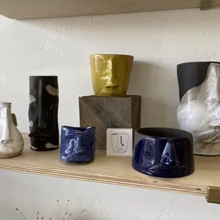 beautiful on of a kind pottery for sale - these pieces are from artist Raquel Ewalt