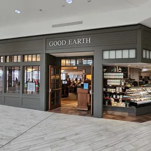 the entrance to the store