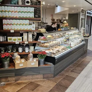 a display of food in a store
