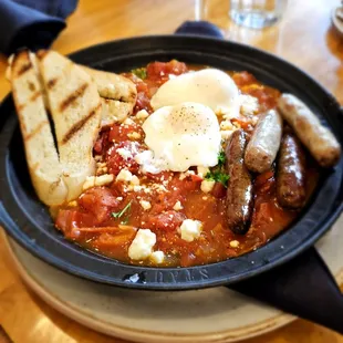 Shakshuka (with added Turkey Sausages)