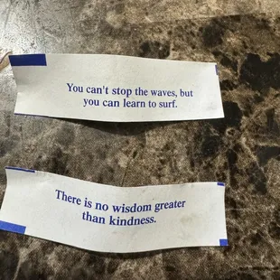 Fortunes! Mine is st the top! =)