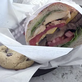 Hot Mediterranean Sandwich