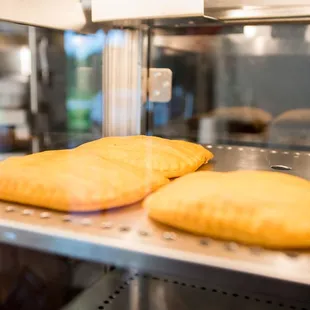 two pastries on a tray