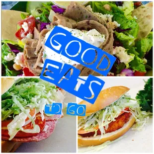 a variety of food items