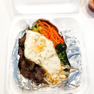 So cute- dolsot kalbi bibimbap