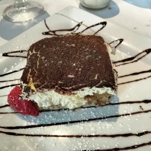 a dessert on a plate