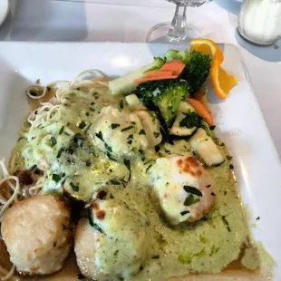 a plate of food