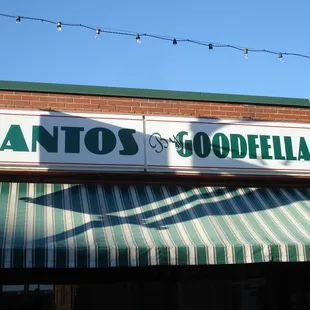 the front of the restaurant