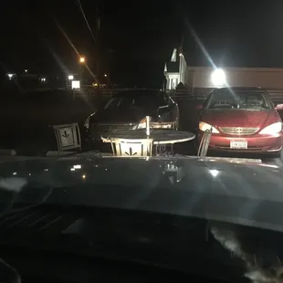 Outdoor seating area is very well open....