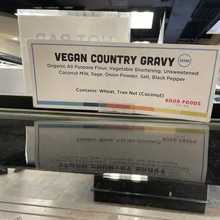 Vegan options at the hot bar