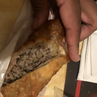 Cheese Steak Cheese Egg Roll