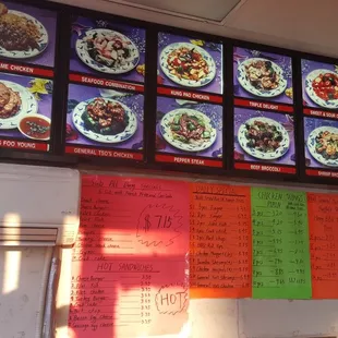 ramen and noodles, menu