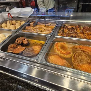 a variety of food items