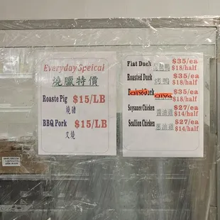prices of food