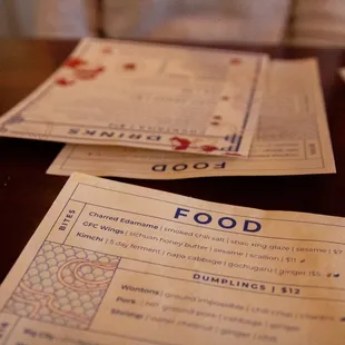 menu, sushi and sashimi