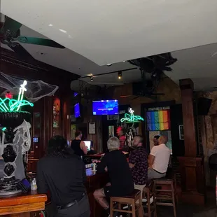 people sitting at the bar