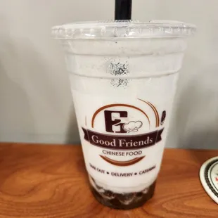 Lychee boba smoothie (special) $4.50 was tasty.