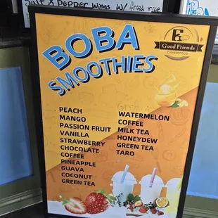 Boba drinks