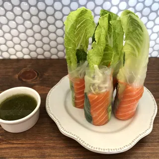 Salmon Garden Rolls