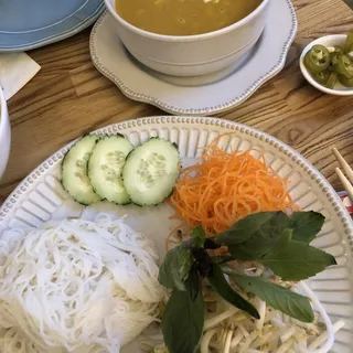 Crab Curry and Vermicelli