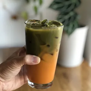 Iced Matcha Thai Tea
