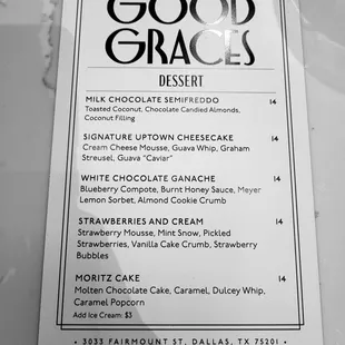 Wish we had room for dessert. Can't wait to go back and try one or two!!