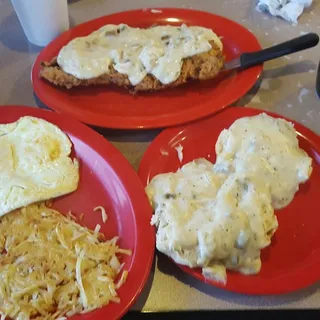 Chicken Fried Steak & Eggs