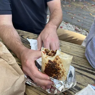 The James!! Bacon, egg, potato hash, cheese!! What's not to love??