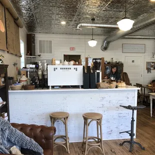 Snack at seating, counter for ordering