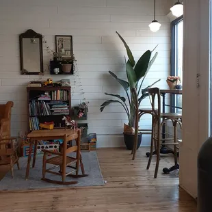 Inside. Kid friendly.