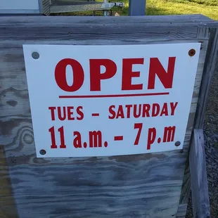 a sign for open