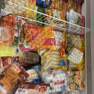 a fridge full of food