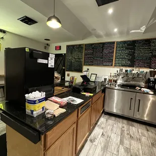 the kitchen of a restaurant