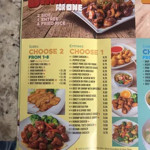menu, chicken wings and fried chicken