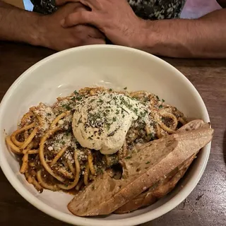 Bucatini Bolognese