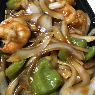 Shrimp, Peppers, &amp; Onions!