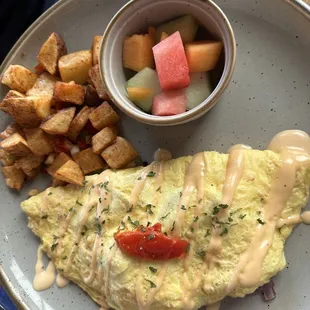 Pork belly omelette