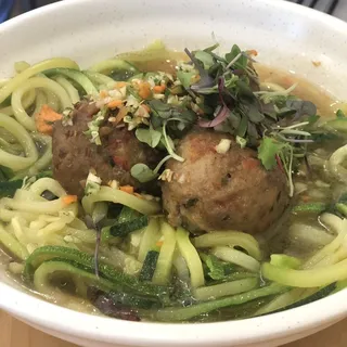 Thai Meatball Zoodle Bowl