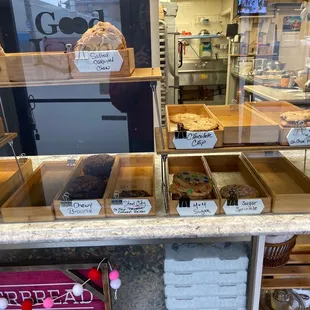 a variety of baked goods