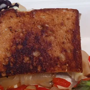 Veggie Sandwich ( overly grilled bread today)