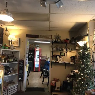 View from the cookie shop looking into Muddy Cup Coffee Shop
