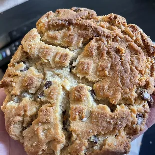 Peanut butter chocolate chip cookie