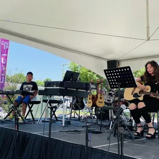 Summer 2021 recital my children playing together