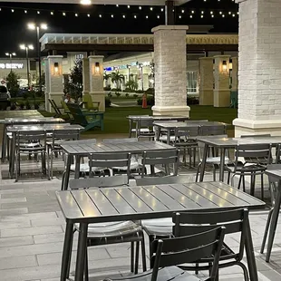 Some outdoor seating