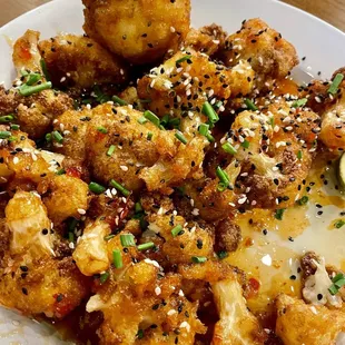 Fried cauliflower was the hands down surprise favorite