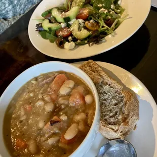 Bean and andouille sausage