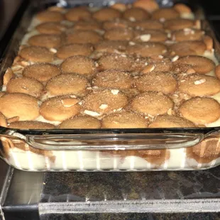 Banana Pudding with custard.