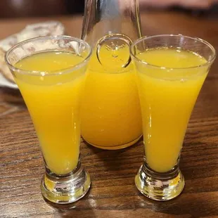 Carafe of mimosas